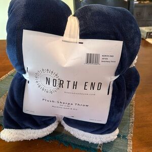 Plush-Sherpa throw, new